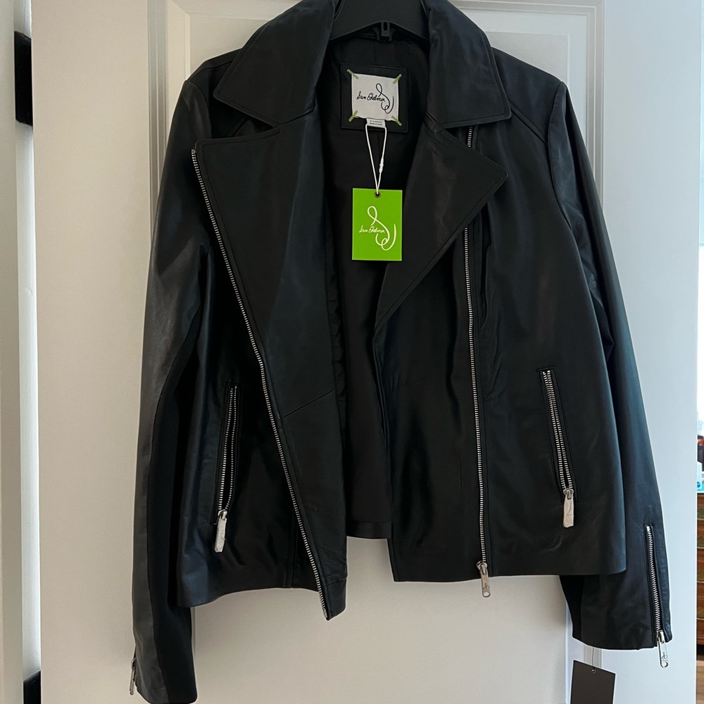 Sam Edelman Classic Black Leather Jacket